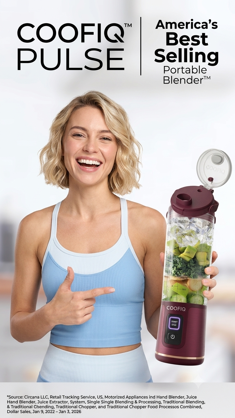 COOFIQ Portable Cordless Blender